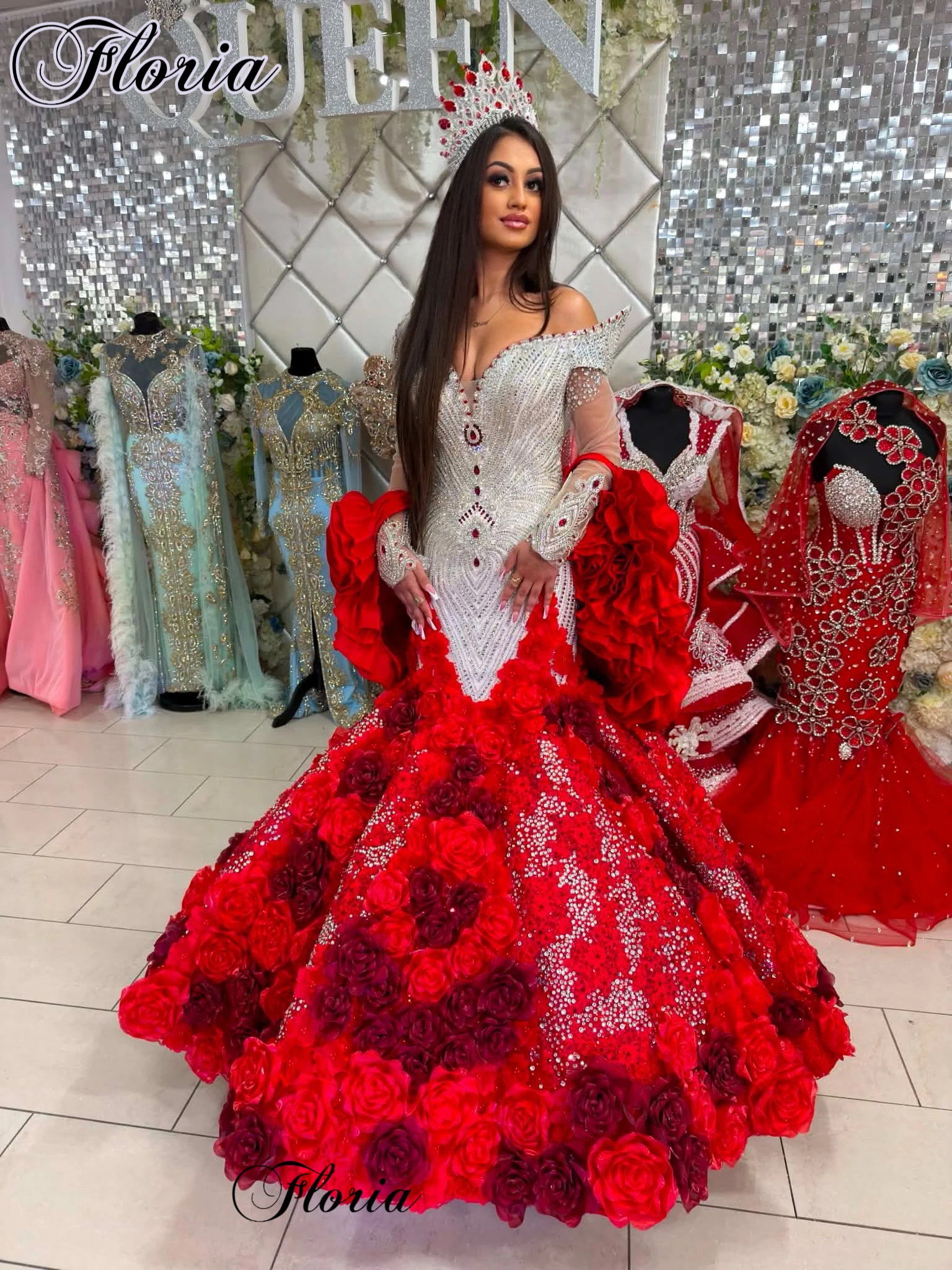 2027 Newest Special Evening Dresses Mermaid Sparkling Women's Prom Dresses With Cape Sleeves Vestidos De Fiesta Customized