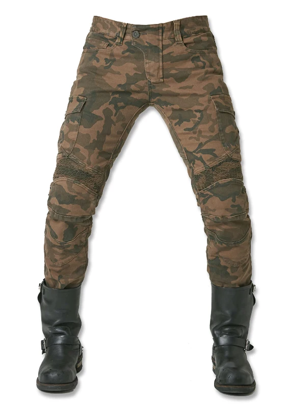

Uglybros Men's Style Camouflage Motorcycle Jeans Pants Jeans Standard Version Car Ride Trousers Pant Motobike Riding