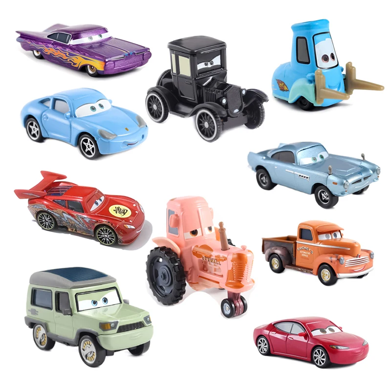Carros 2 Carros 3 Lightning McQueen Ramone Sally Guido Mack Disney Pixar Carros 1:55 Colecionáveis de Metal Fundido em Liga Brinquedos e Presentes Infantis