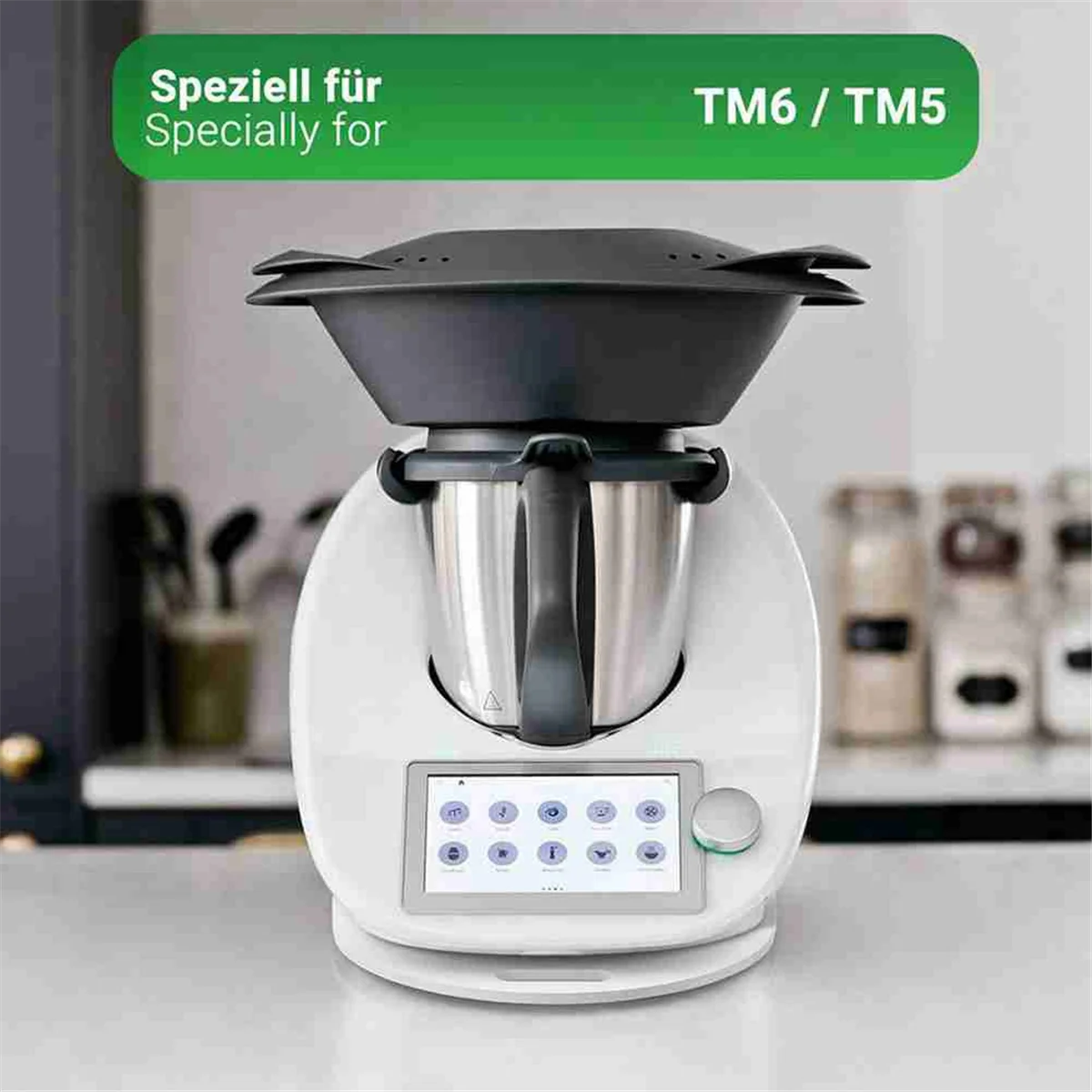 Tablero deslizante para Thermomix TM6 TM5, tablero rodante acrílico móvil sin esfuerzo, blanco