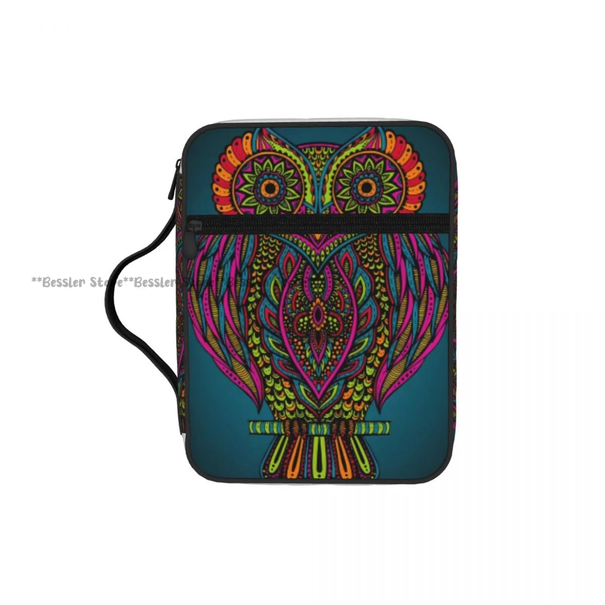 

Сумка для книг с изображением совы в стиле центангл, христианский органайзер для книг, дорожная сумка для церкви