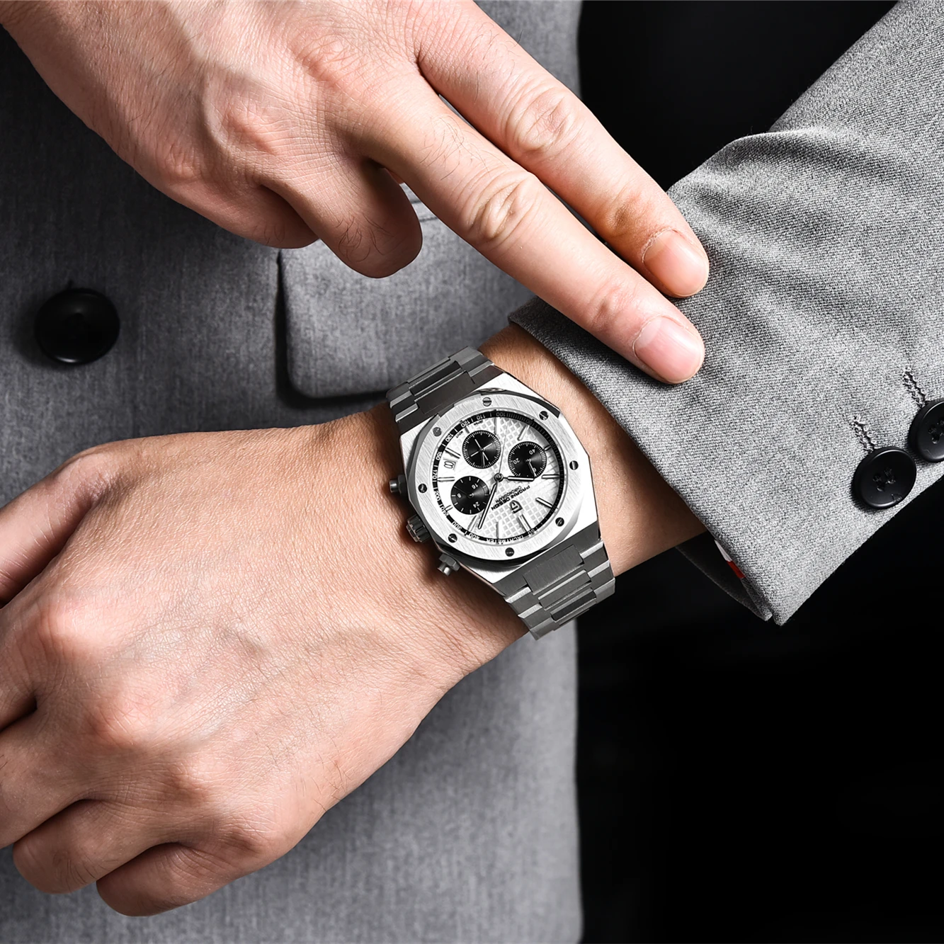 2024 PAGANI DESIGN Quartz Watch 40MM Luxury Business Sapphire Stainless Steel 200M for Men Reloj Hombre PD1707 Waterproof Watch