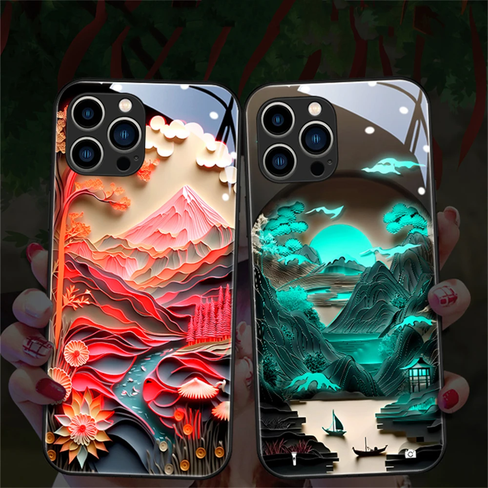 Phone Cases Jjk - Japan Mount Fuji Design Geluidsgeactiveerde LED-flitser