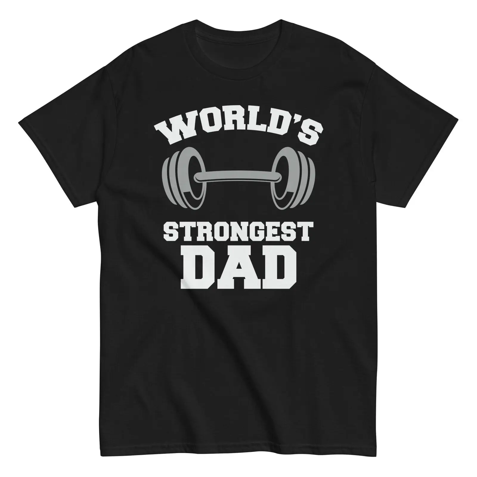 World's Strongest Dad Cotton T-Shirt Father's Day Gift Tee