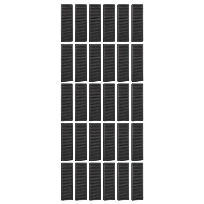 ABLN-30 Pcs 1/8 Inch Solid Plastic Shims For Leveling, Flat Drywall & Furniture Shims, Non-Split Water-Resistant Spacers