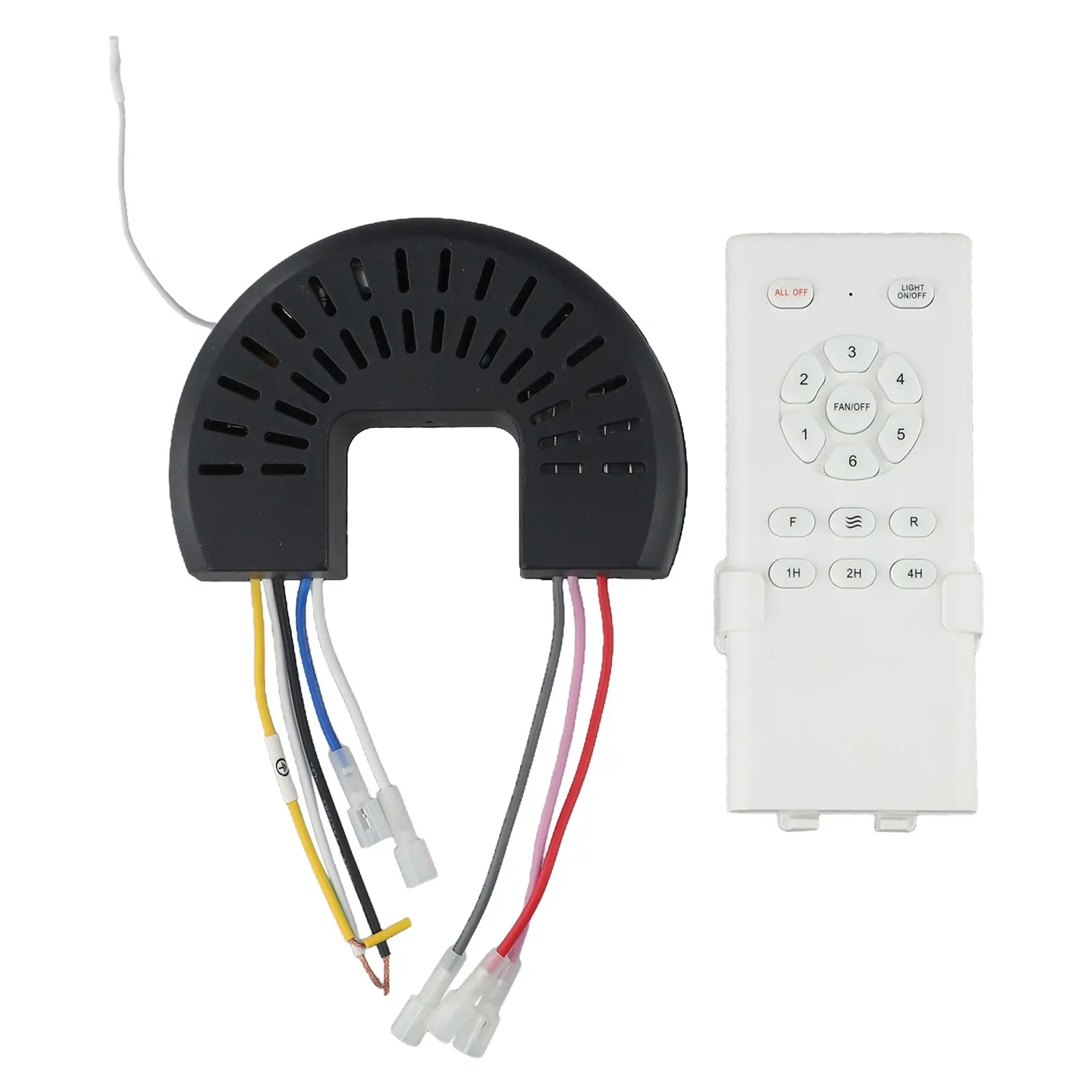 Ceiling Fan Light Controller Ceiling Fan Remote Control Office Ceiling Fan Wide Voltage Range PC Material Strong Signal Range