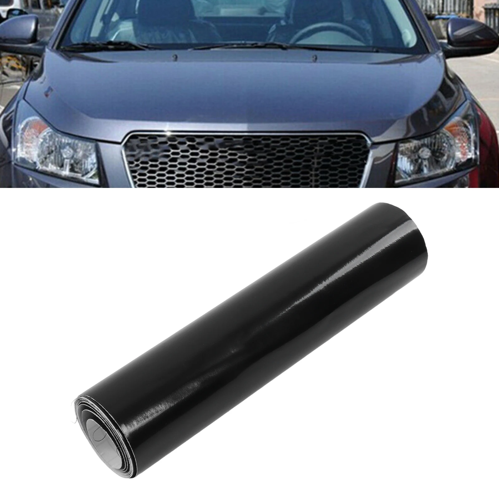 سيارة فان الزجاج الأمامي الشمس قطاع لمعان أسود 140x20 سنتيمتر PVC ملصق للسيارات سيارة فان الزجاج الأمامي Sunstrip