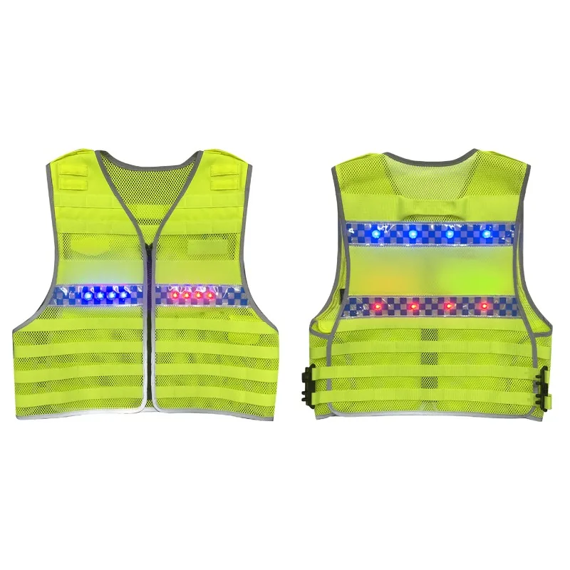 Traffic security duty reflective vest patrol luminous reflective vest y