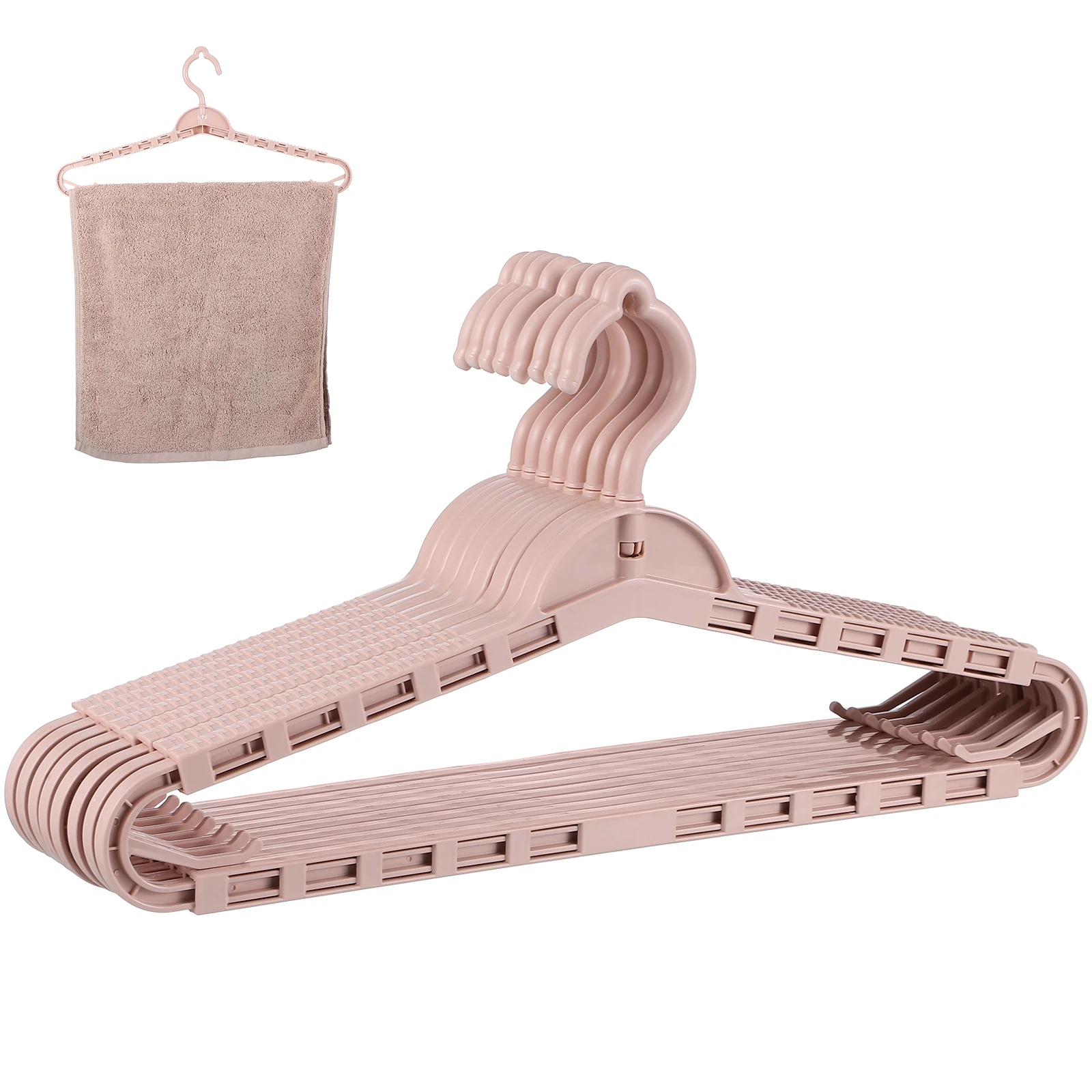 

8 Pcs Retractable Hangers For Clothes Hanger Extra Wide Foldable Clothes Hangers Quilt PP Adjustable Drying Rack Multi