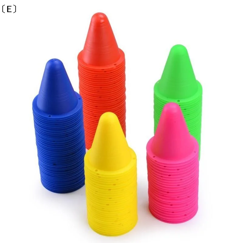10pcs Multi-color Agility Maker Cones For Slalom Roller Skating Training Traffic Cone Sports Windproof Corner Mark