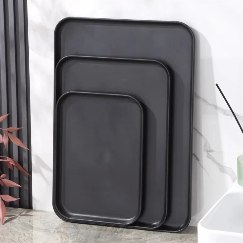 Robuust zwart rechthoekig dien - Food Storage In Restaurant recensie en prijs