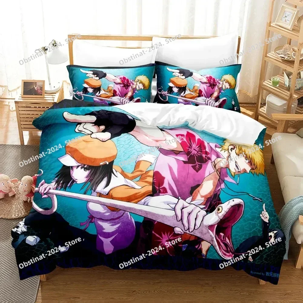 Anime Monogatari Series Story Shinobu Oshino Bedding Set Boys Girls Twin Queen Size Duvet Cover Pillowcase Bed Kids Adult