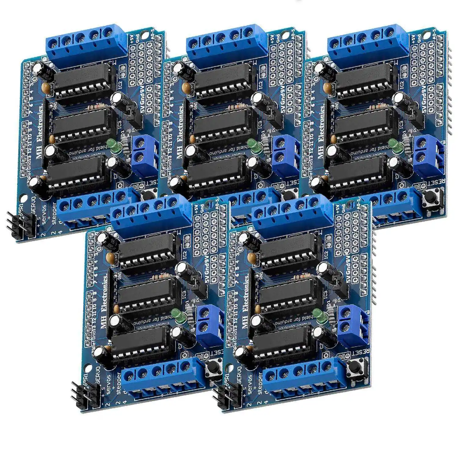 HOT 5 x L293D Motor Driver Shield, 4 Channel Motor Driver Shield, Stepper Motor Driver