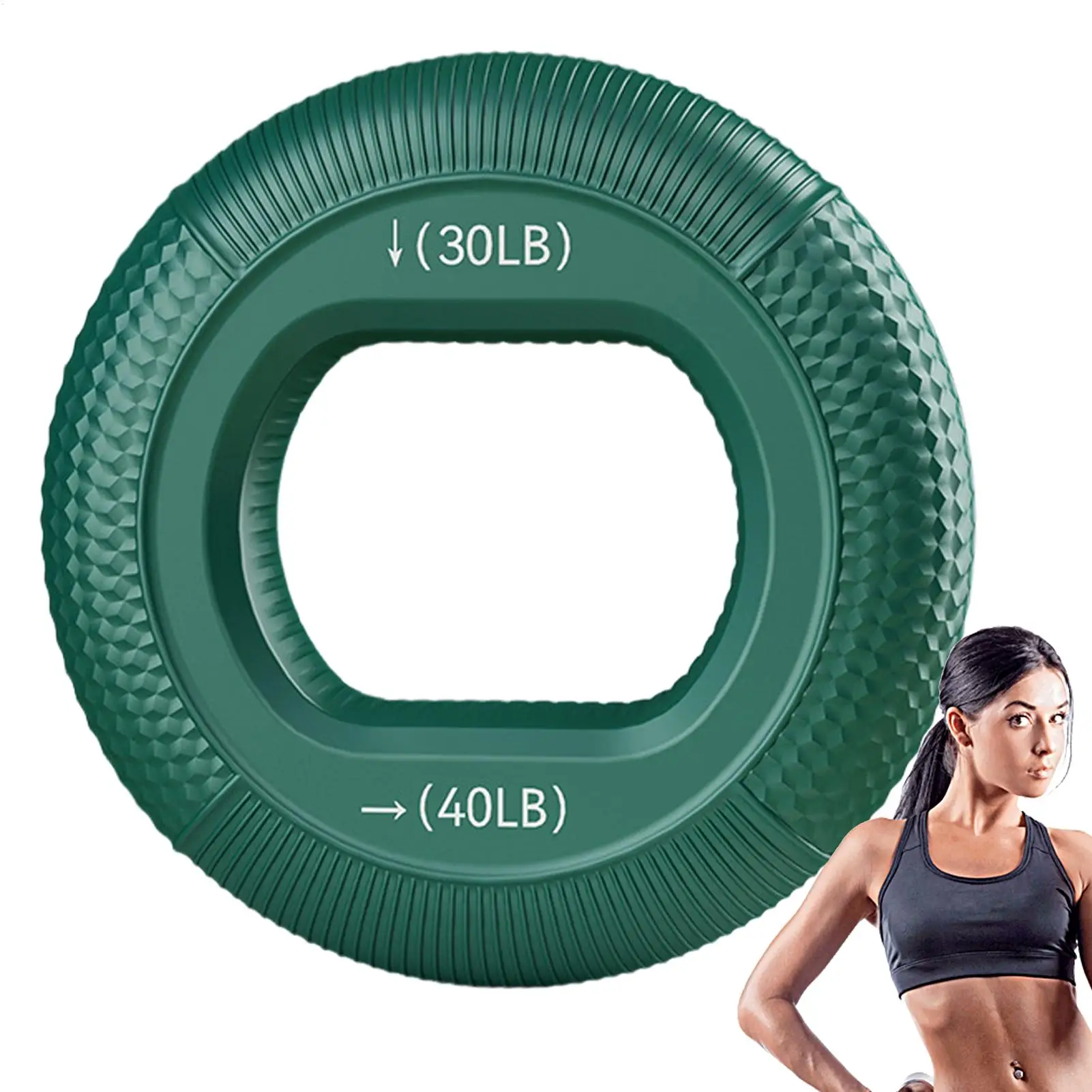 Silicone Finger Gripper Ring Hand Muscle Strengthener Ring Wrist Finger Trainer Exercise Carpal Expander Fitness Workout Device