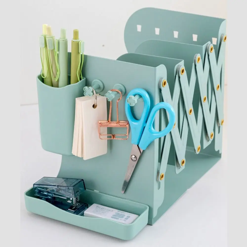 

Высококачественные металлические телескопические подставки для книг, регулируемый настольный органайзер, масштабируемая книжная полка с держателем для ручек, перегородка для книг