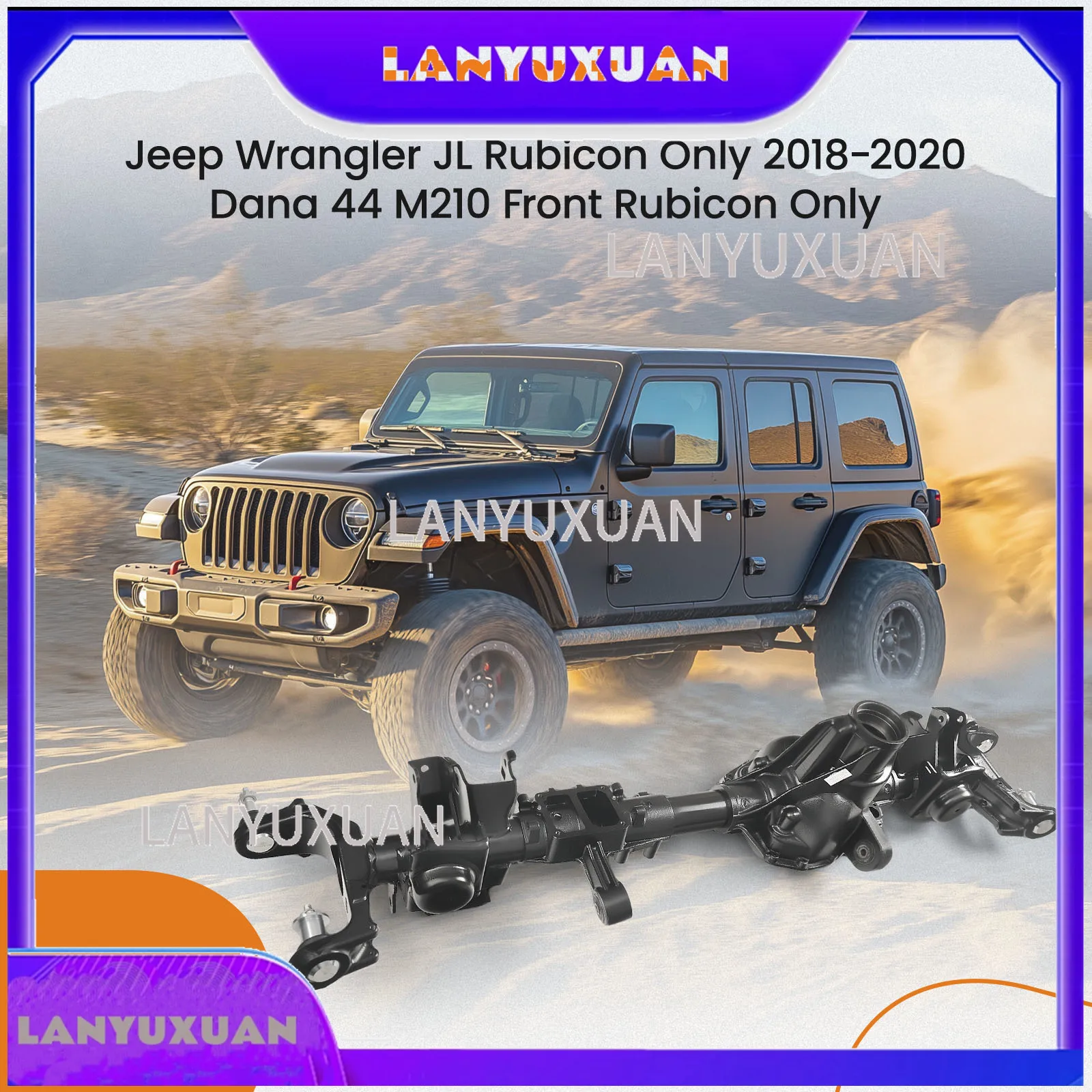 

2026 Front Axle Housing Dana 44 3.73 Axle Ratio For Jeep Wrangler JL Rubicon 68400405 2020