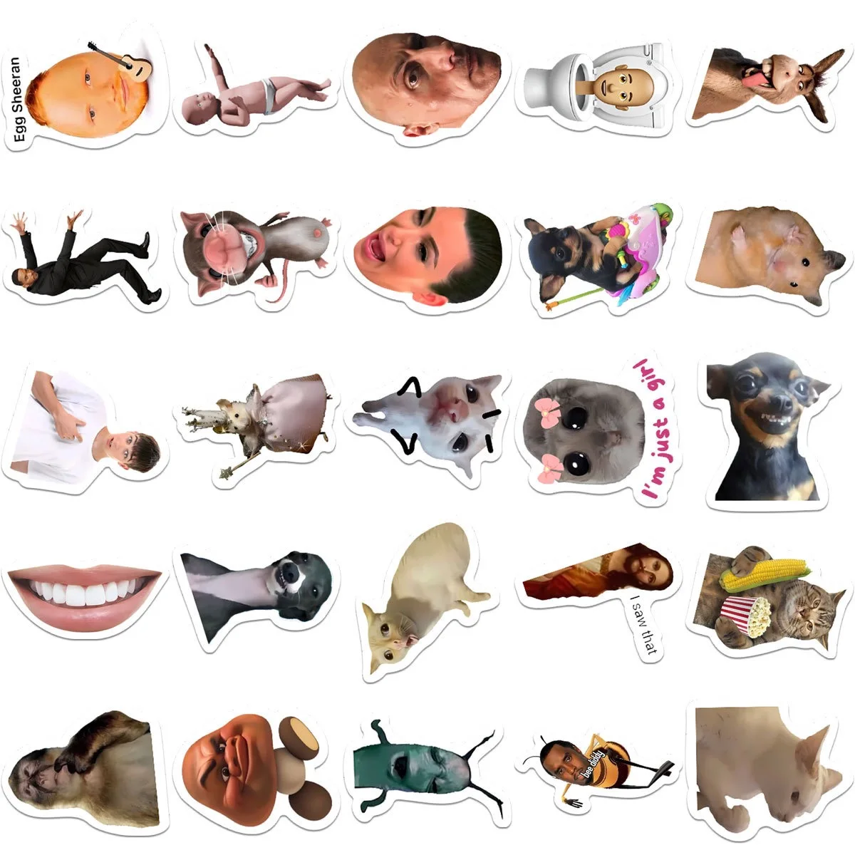 100pcs Classic American TV Series Funny Meme Stickers Cartoon Expression Decals DIY Luggage Laptop Phone Scrapbooking Sticker view 5