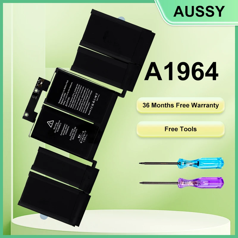 

Аккумулятор A1964 для MacBook Pro 13 дюймов A1989 (средний 2018 2019) и A2251 (2020) EMC 3214 3358 месяцев Бесплатная гарантия Бесплатные инструменты