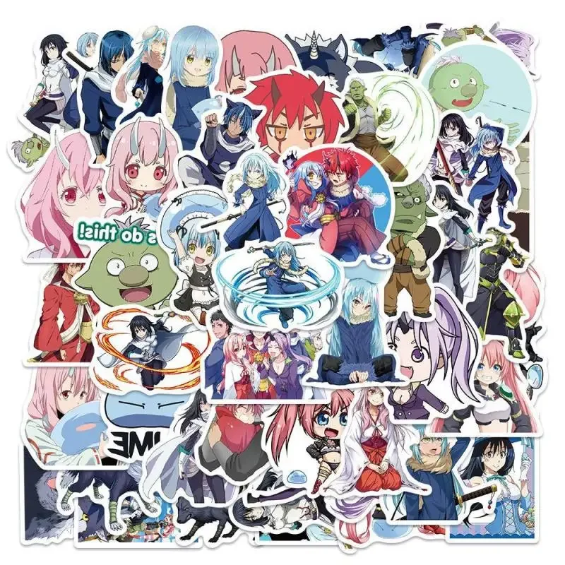 10/25/50 Stuks Anime Gereïncarneerd Als Een Slijm Stickers Cartoon Graffiti Waterdichte Sticker Bagage Koffer Notebook Motor