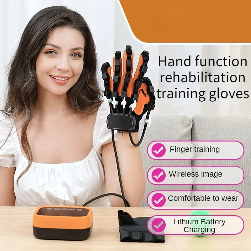 Hemiplegia Finger Rehabilitation Trainer Robot Gloves Braces & Supports Bone Care for Hand Training