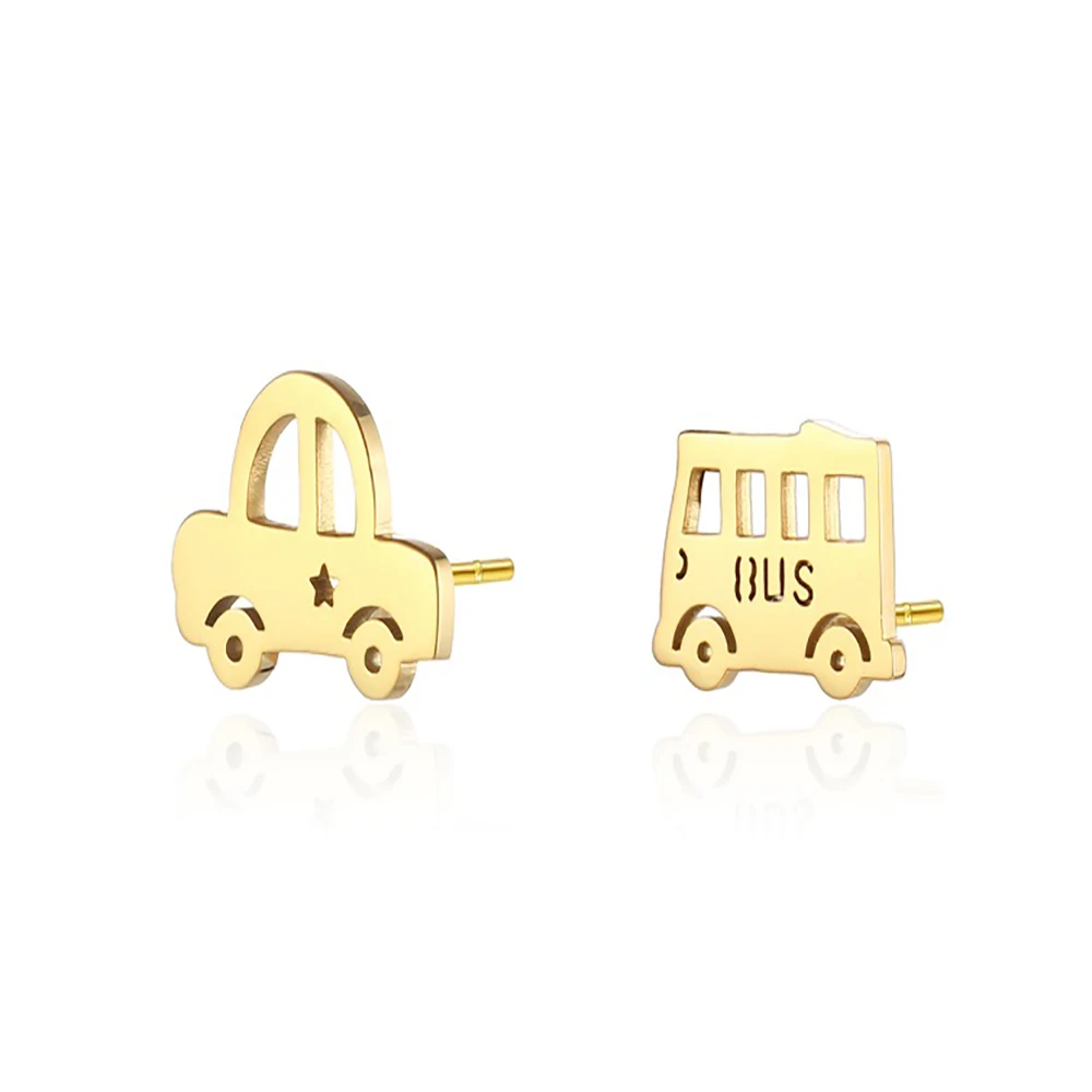 Stainless Steel Vehicle Taxi Car Bus Trend Fashion Delicate Jewelry Earrings Gift For Women