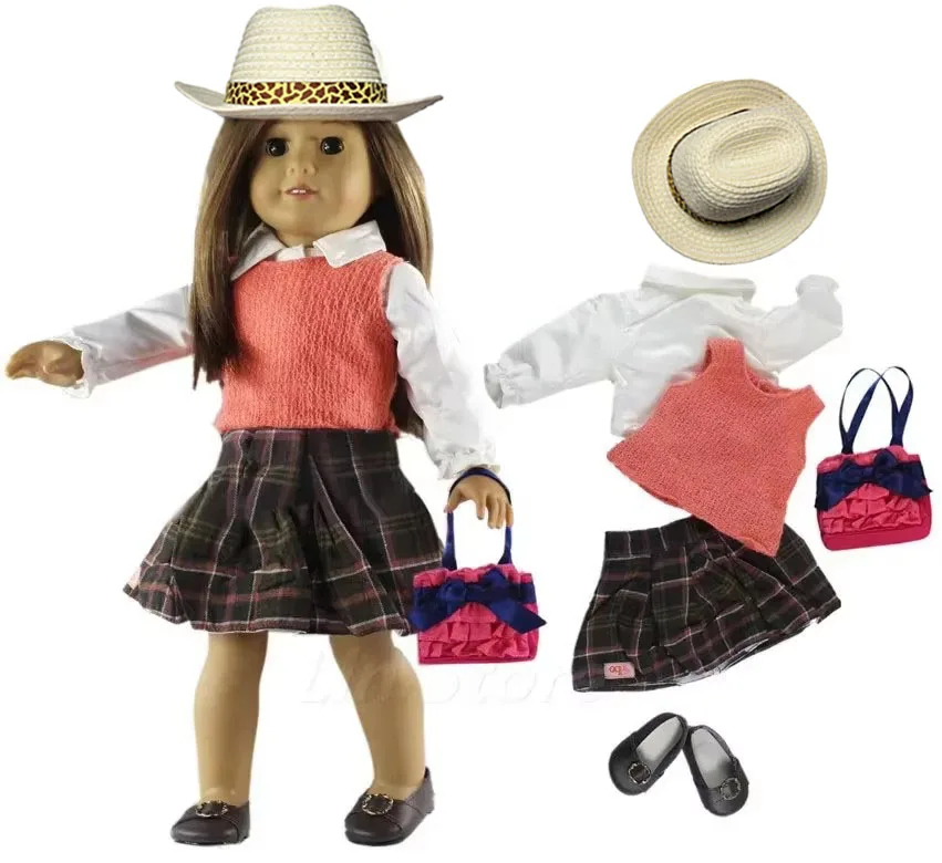 Viele Stile zur Auswahl 18-Zoll-Puppenkleidung für American Doll oder Our Generation Puppe, 18-Zoll-Puppenzubehör # 2 – Detail 12