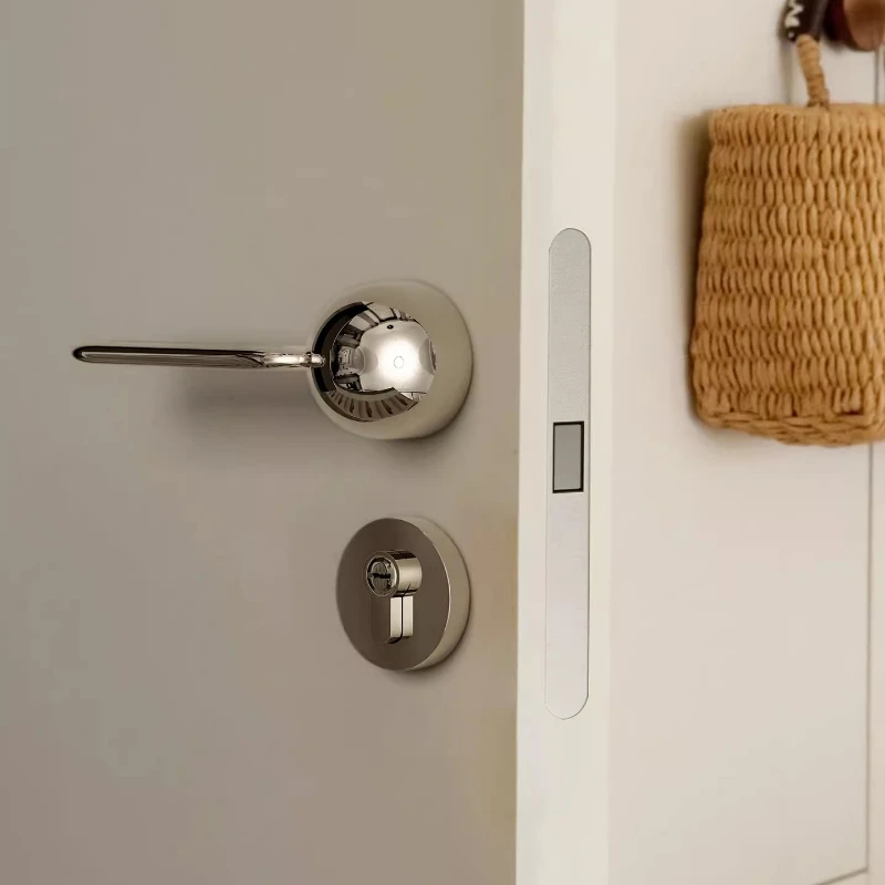 

French Bauhaus Style Interior Door Lock Split Design Privacy Bedroom Lock Vintage Modern Door Knob for Bedroom Locking Mechanism