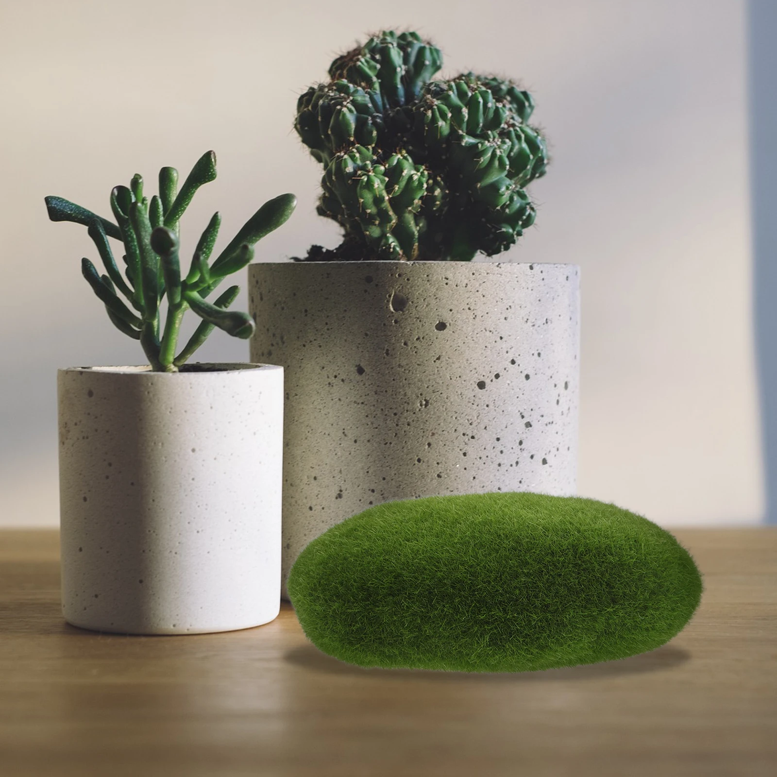 

20pcs Artificial Moss Stone Decoration Flocking Indoor Plants Decorative RocksMoss Rock Greenery Low Maintenance