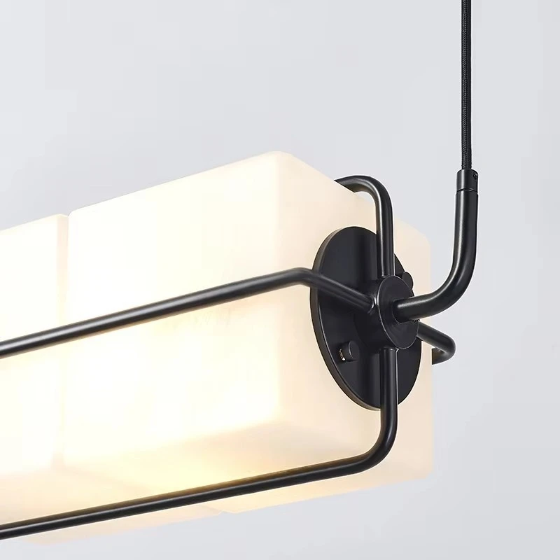 Lampada a sospensione E14 in vetro dal design moderno nordico Minimalismo Luce Ristorante di lusso Soggiorno Decorazioni per la casa Lampadario Camera da letto Led
