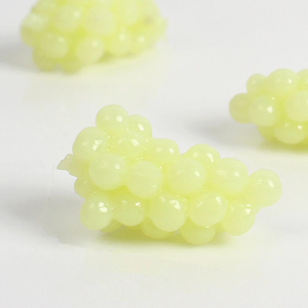 20 قطعة دعائم العنب المصغرة عنب اصطناعي واقعي لديكور بيت الدمى قطعة مركزية محاكاة مشهد تخطيط عرض الفاكهة