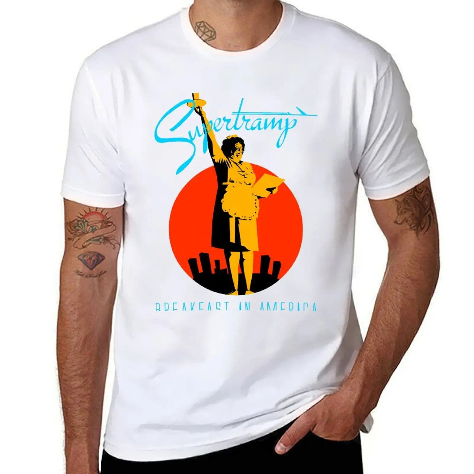

Supertramp Breakfast in America T-Shirt t shirts for man slim fit t shirts for man cotton funny T-Shirt