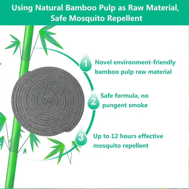 10 sztuk/partia naturalna miazga bambusowa cewka na komary przeciw komarom kadzidło cewka kadzidło palnik środek do zabijania komarów do wnętrz na