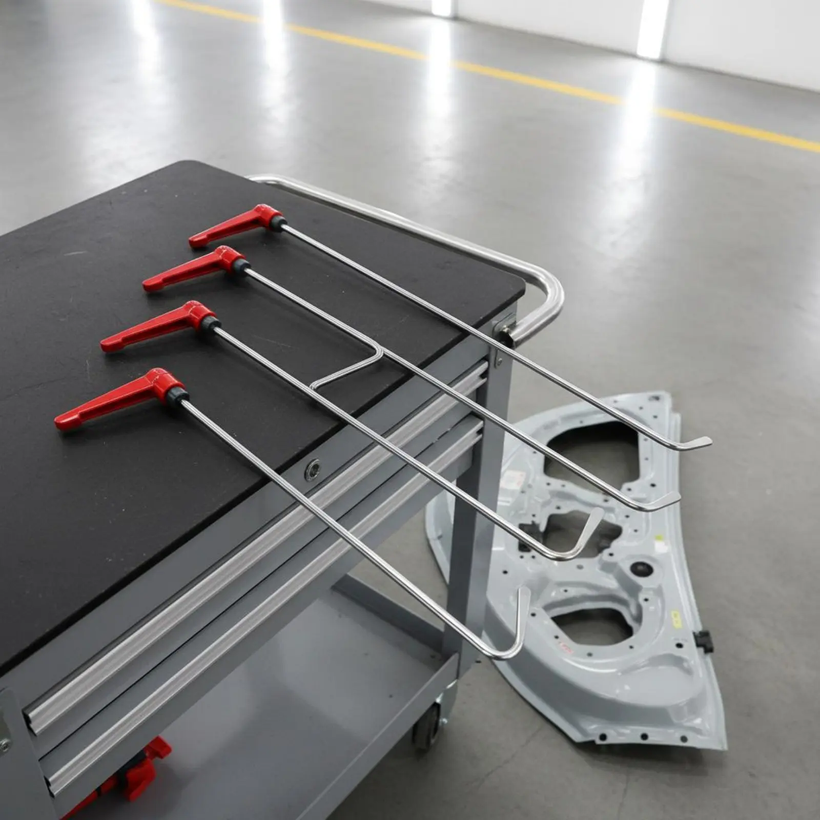 

4 Pieces Paintless Dent Repair Repair Rod Set Ergonomic Grip Rotating Handle Push Rod Set Paintless Dent Repair Repair Kit High