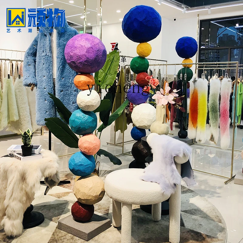 YFY  decorative ornaments creative home living room entrance color sculpture ins wind live stream props soft decoration