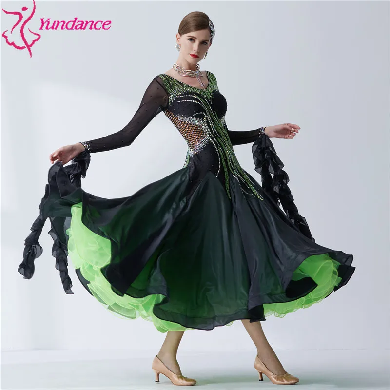 B-19167 Yundance dance new national standard modern dance dress, competition ballroom party dress waltz for female