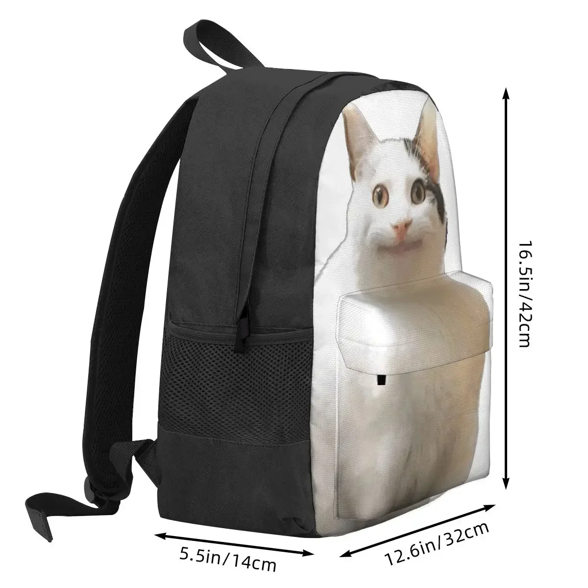 Beluga Cat Safari Backpacks Boys Girls Bookbag Children School Bags Cartoon Kids Rucksack Laptop Rucksack Shoulder Bag