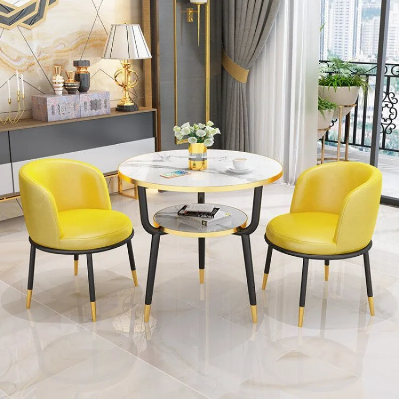 Light luxury Internet celebrity beauty salon reception negotiation table and chair combination negotiation leisure reception