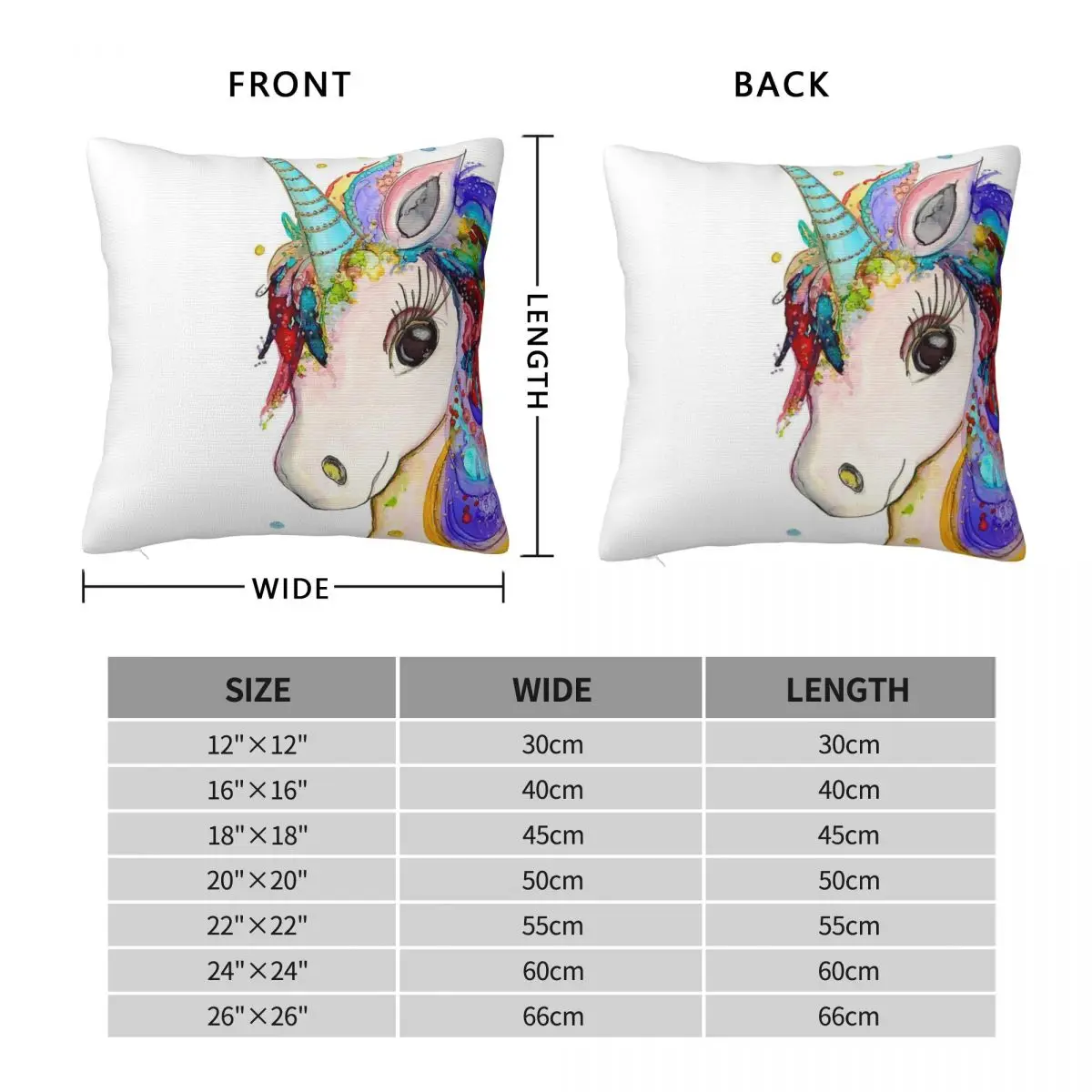 Unicorn Scotty Square Pillowcase Polyester Linen Velvet Pattern Zip Decorative Throw Pillow Case Home Cushion Cover Wholesale