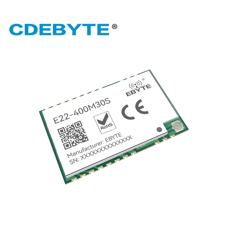 EBYTE E22-400M30S LoRa SX1268 433MHz RF Module TCXO SMD IPEX Stamp Hole 1W Long Range Wireless Data Transmitter and Receiver