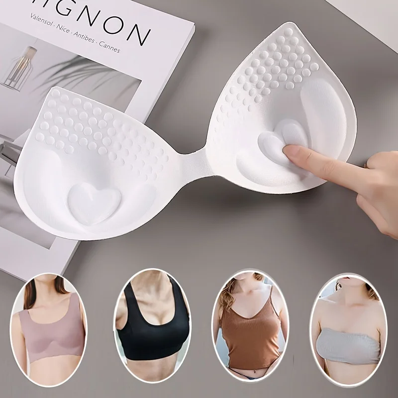 Women'S Sponge Chest Pads, Soft And Comfortable Removable Solid Pads, Accessories For Women'S Underwear And Panties