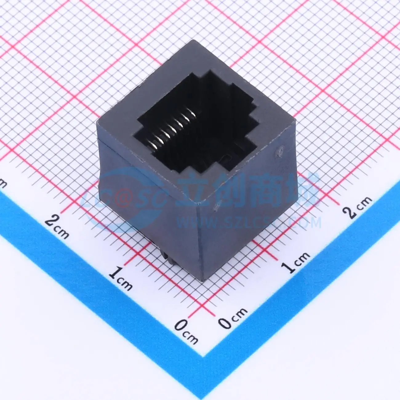 53pcs R-RJ45S08P-A004 RJ45 1 LED Electronic Connector