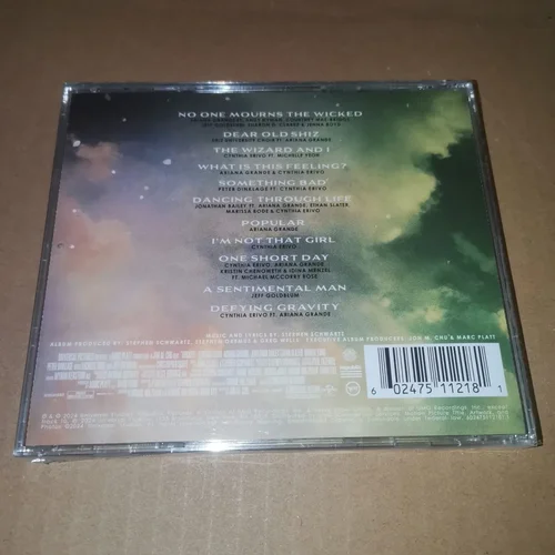 Caja de rastas de sonido para coche, Walkman, grabación de música, regalos de música para fiesta, película de Cosplay, Wicked Cynthia Erivo, CD de música, Ariana Grande, álbum OST