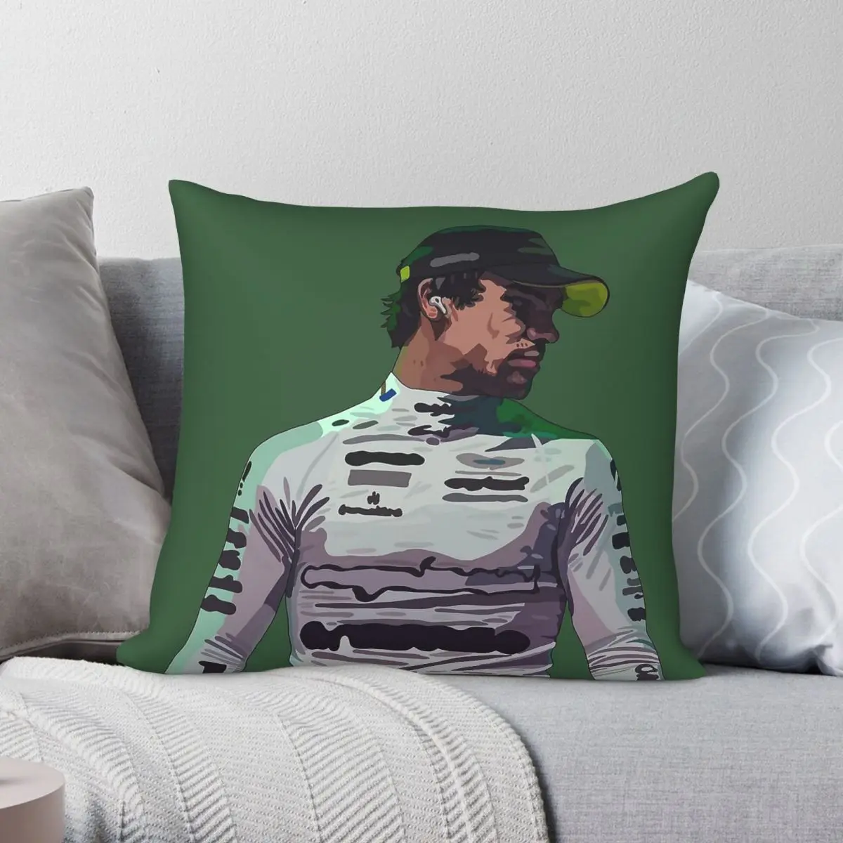 Lance Stroll Racing Driver Square Pillowcase Polyester Linen Velvet Creative Zip Decorative Room Cushion Case