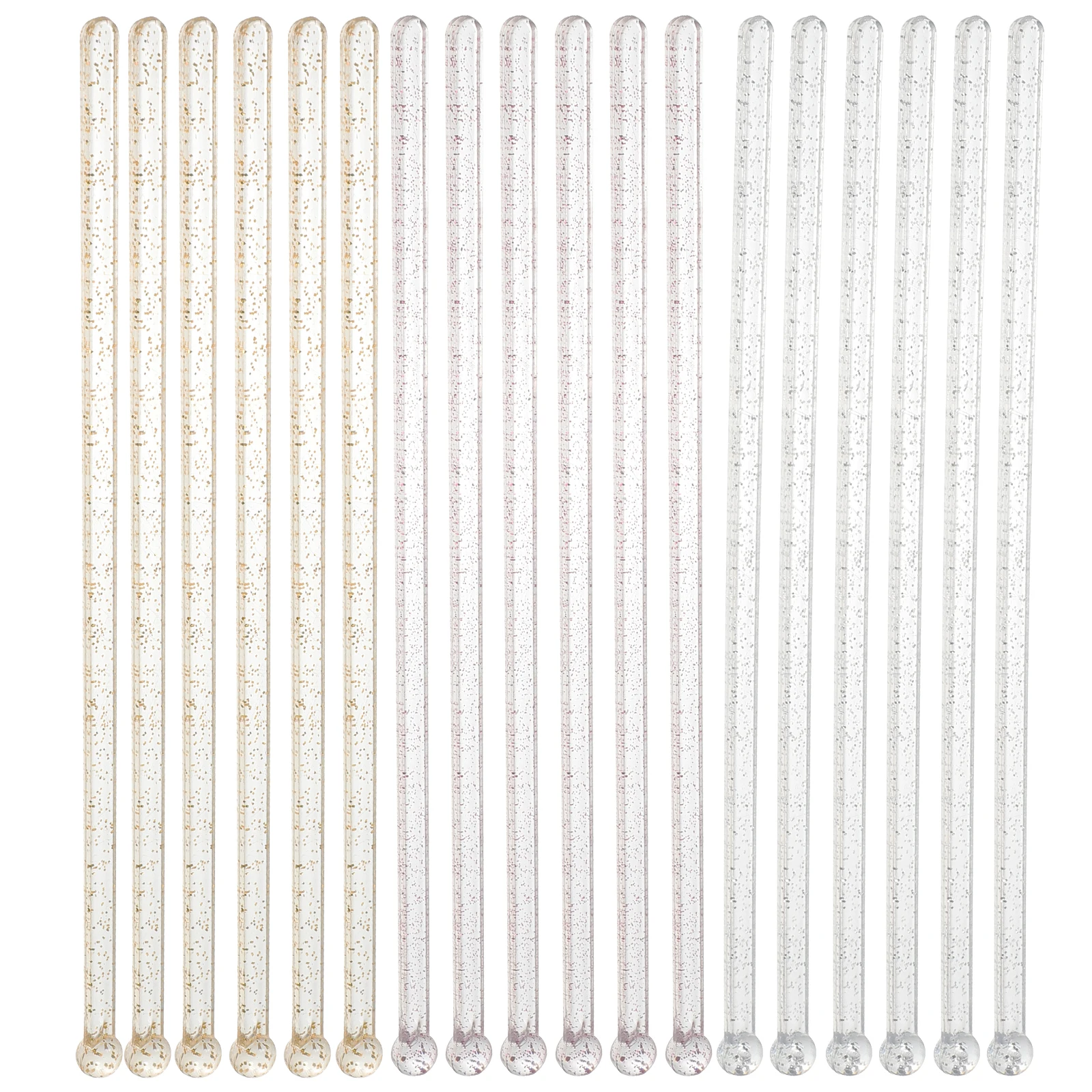 

45 Pcs Cake Stick Drink Stirrer Cocktail Swizzle Party Coffee Reusable Plastic Smooth Easy Clean Toppings Bar Tools