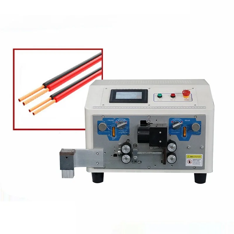 Fully automatic computer cable distribution machine, double parallel line cutting machine, peeling machine, cable placement