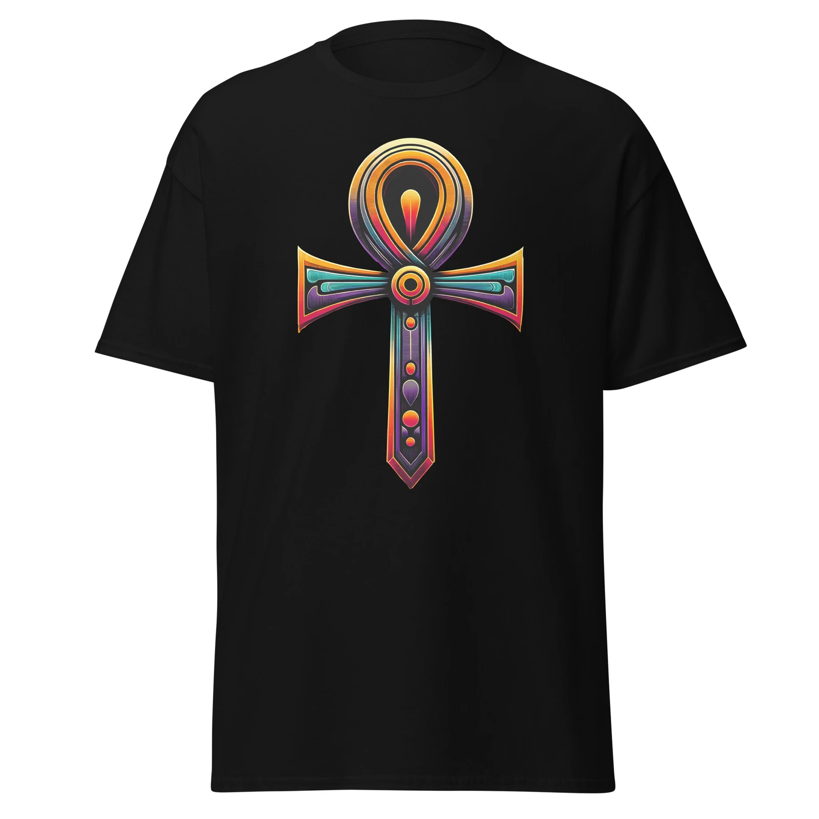 Key of Life Ankh Egyptian Hieroglyphic Symbol Short Sleeve Shirt