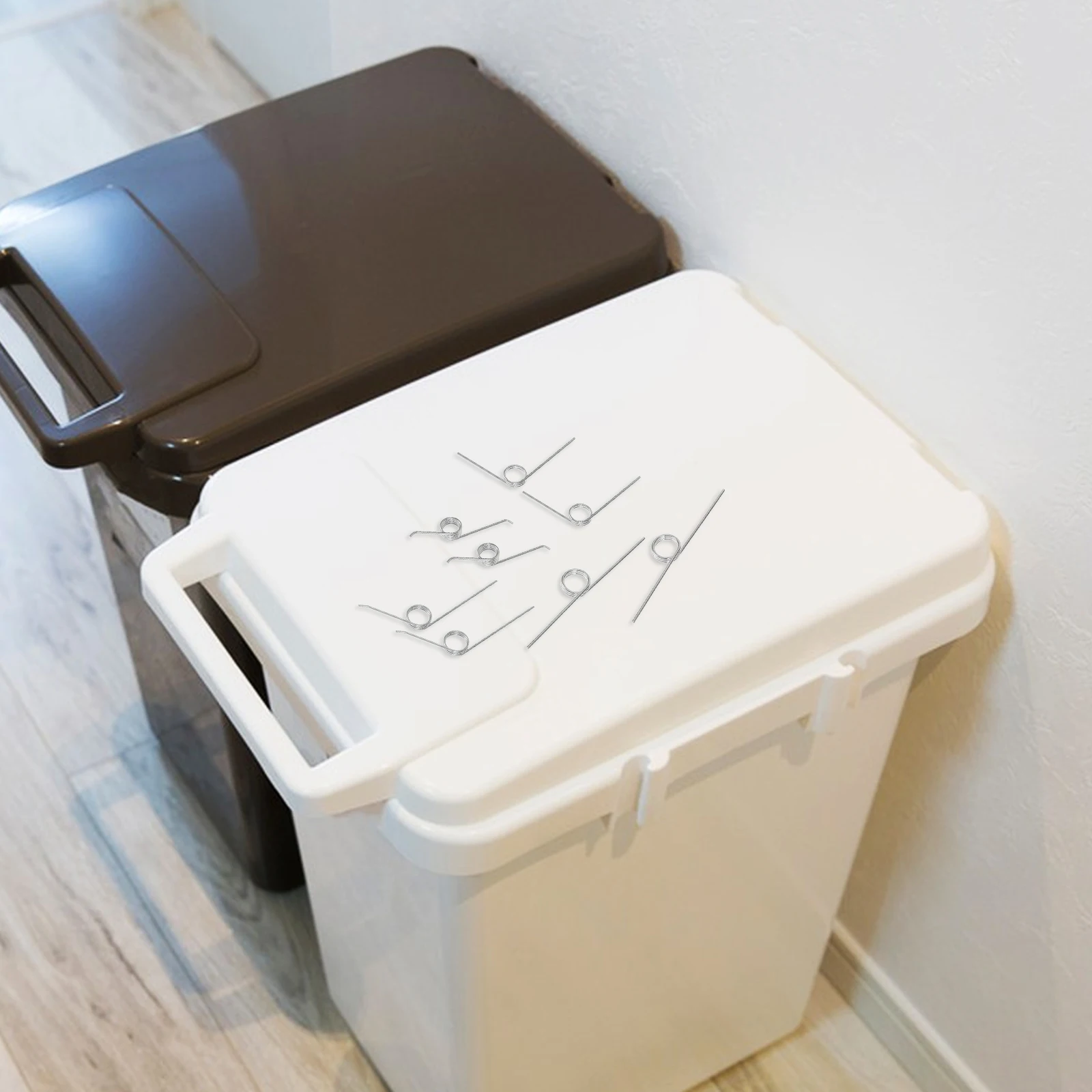 

18 Pcs Trash Can Torsion Spring Bin Lid Replacement Metal Garbage Springs for Small Torsional