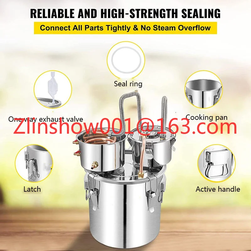 Ethanol Whiskey Beer Water Alcohol Distiller Equipment Alcohol Kits Home Use Brandy Whiskey Distillers Home Brewing Machine