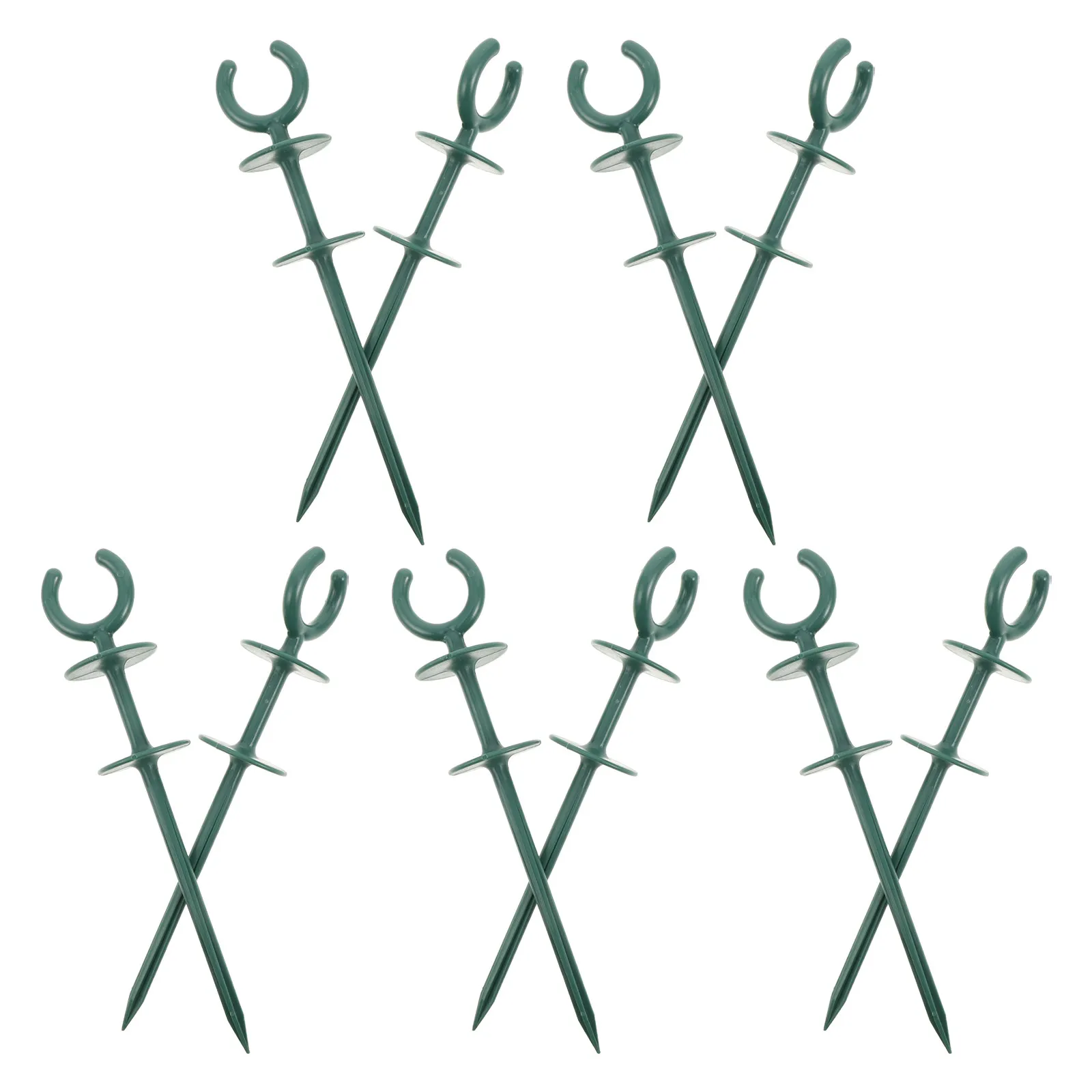 10PCS Garden Hose Guide Holder Outdoor Hose Guide Stakes Guard Bracket Support Nails Tools for Irrigation and Sprinkler Plants