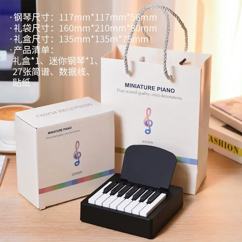 Mini Piano 2024 Calendar Desktop Ornaments Playable Desk Calendar Peripheral Birthday Gifts Dropshipping